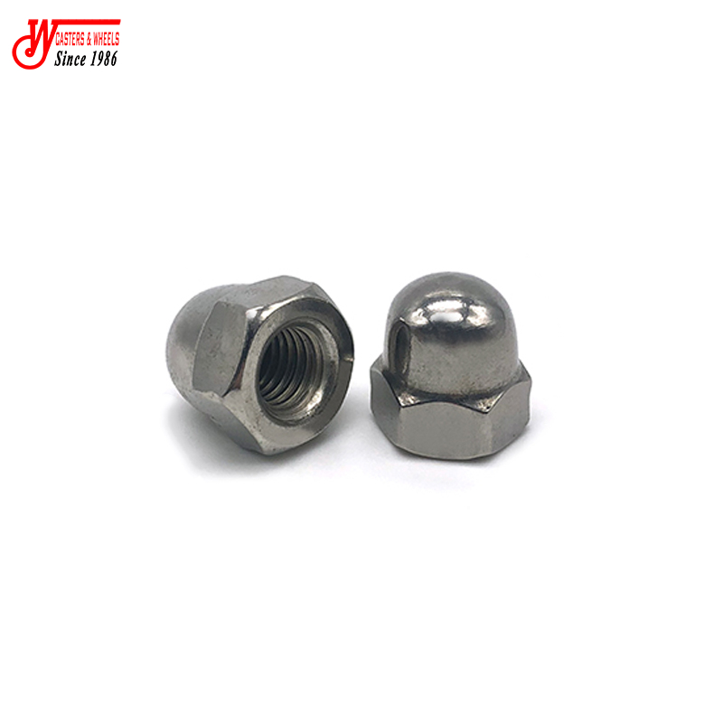 Metric Polished M2 M6 M8 M12 Plastic Protective Bolt Covers Hex Nut Hexagon Domed Nylon Lock Cap Nuts